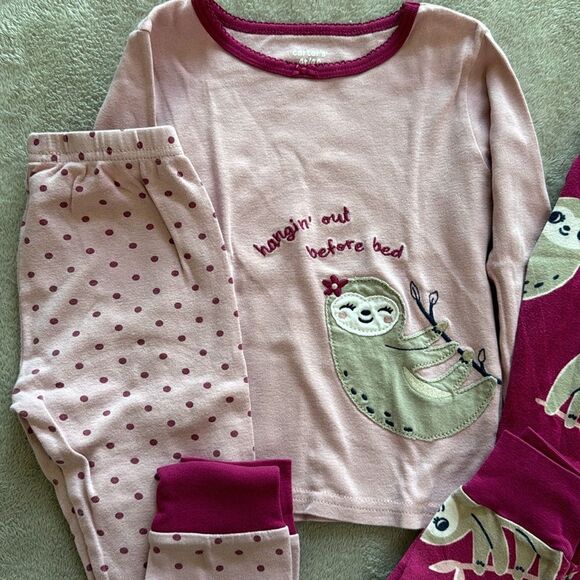 Lot of 2 sets of Carter’s pajama sets. Bundle of 2 sets. 4T - Picture 3 of 4